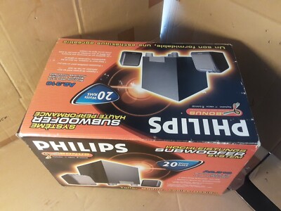 VINTAGE Philips A2.310 20W RMS high Power speaker set 250 W WITH 2