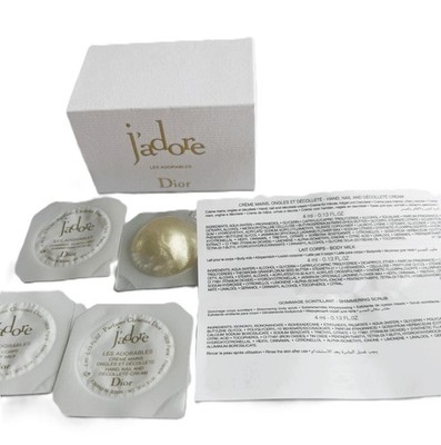 Dior J'adore Les Adorables 4pc Discovery Set: Scrub, Body Milk