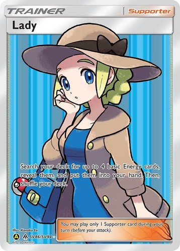 Pokemon - Lady SV86/SV94 Full Art Trainer - Hidden Fates 2019