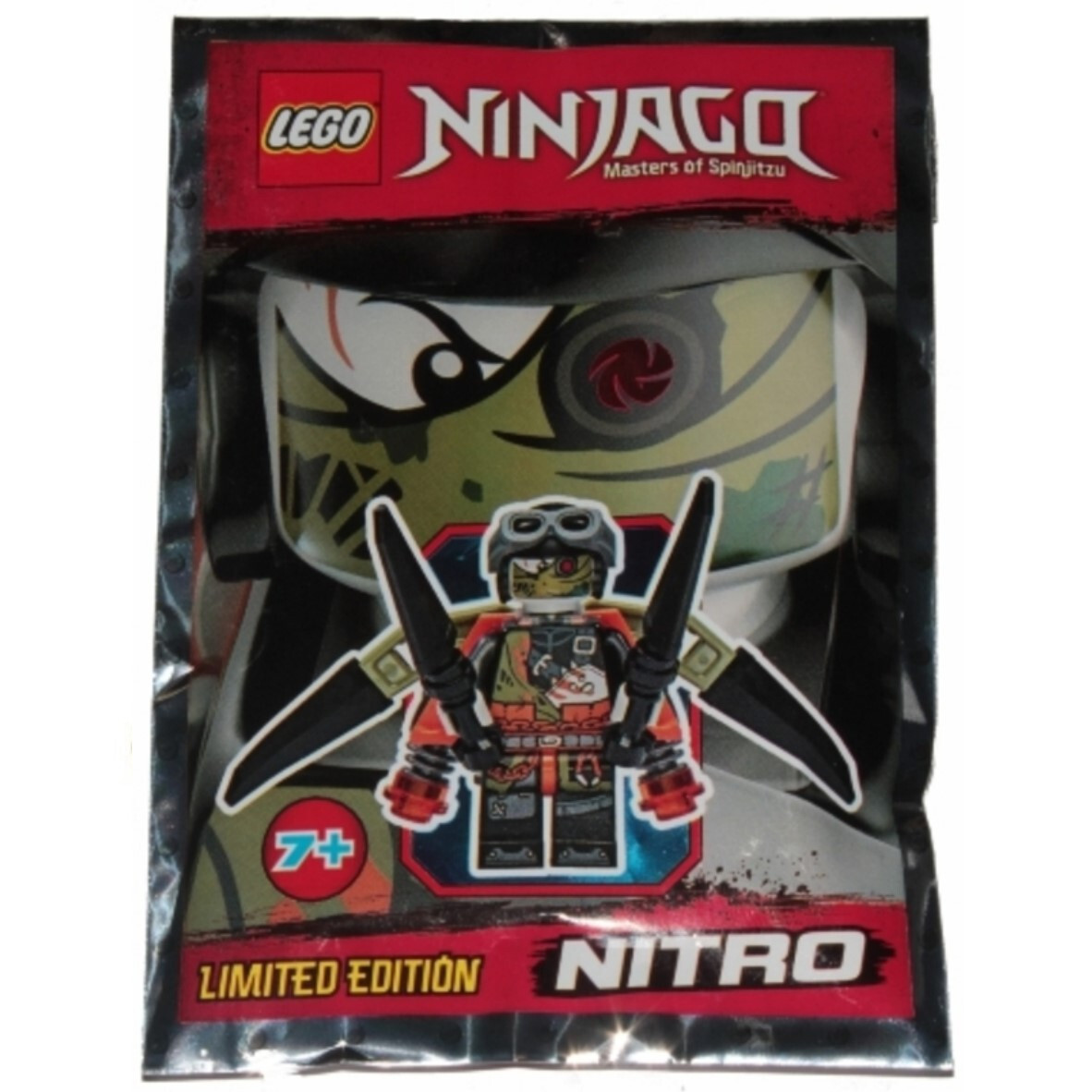 new LEGO NINJAGO Hunted Minifig 891844 Foil Pack - Nitro, Masters