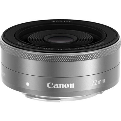 Canon EF-M222STMSL EF-M 22mmF2 STM SILVER Lens for CANON EF-M