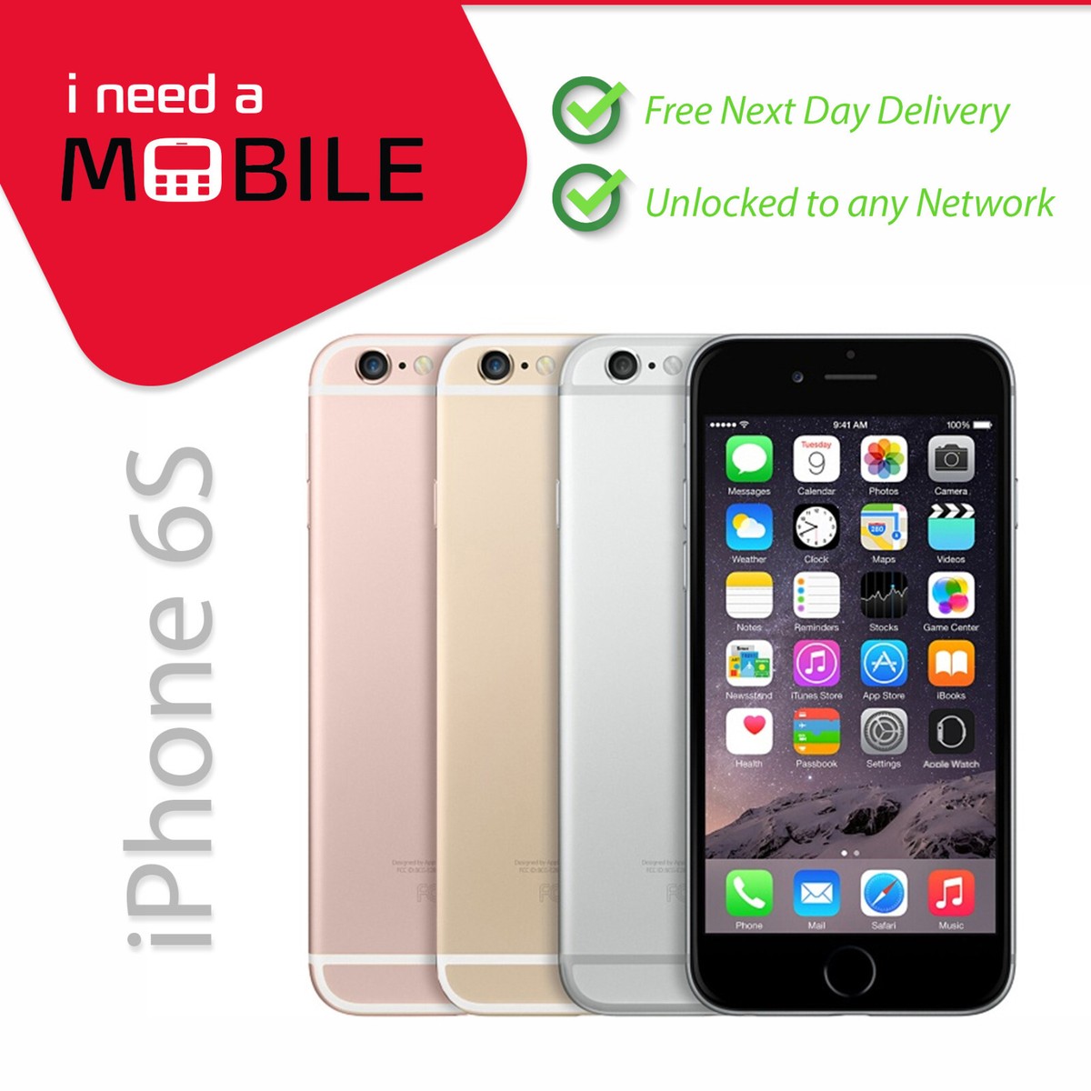 Apple iPhone 6s - 128GB - Space Gray (Unlocked) ( Single SIM) for