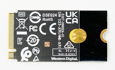 Western Digital WD SN740 2TB M.2 2242 NVMe PCIe 4x4 SSD, For