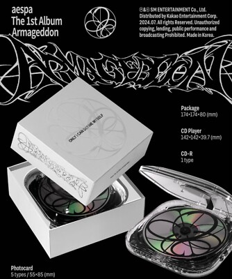 ON HAND/Sealed] Aespa 1st Album Armageddon CDP Cd Player+5 Photo