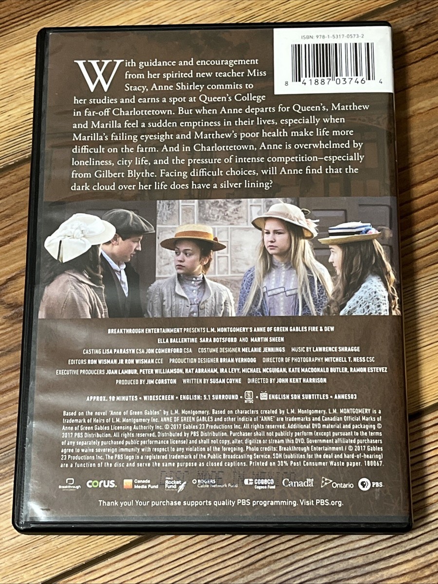 Anne Of Green Gables: Fire & Dew DVD Tested Working | eBay