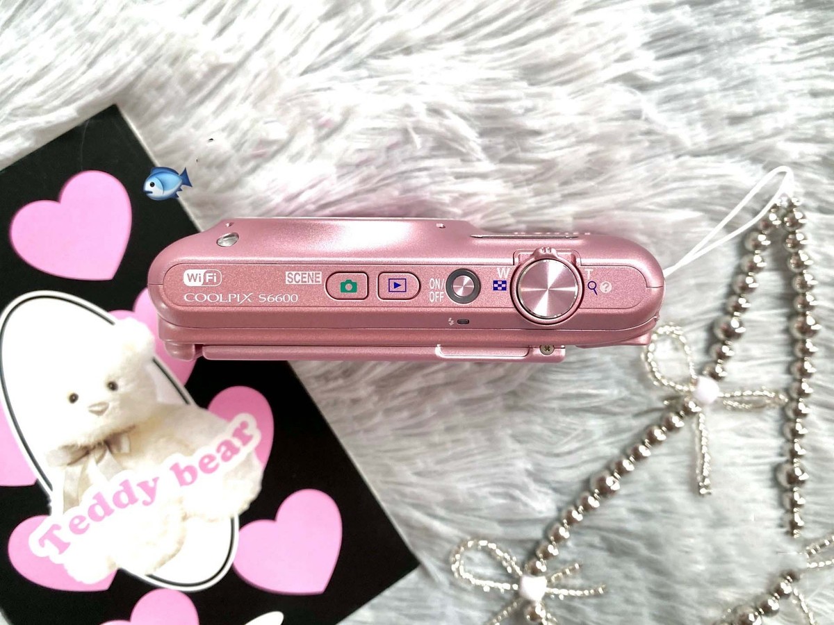 自撮り＆Wi-Fi】Nikon COOLPIX S6600 ピンク 動作未確認 💘 Nikon