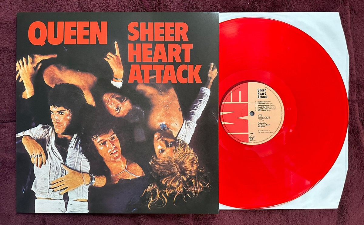Queen Sheer Heart Attack Studio Collection Transluscent RED LP