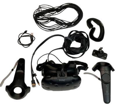 HTC VIVE VR Headset w/ Cable & 2 Controllers Only | eBay