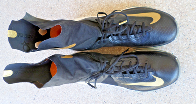 Nike KD 8 Elite Away Kevin Durant Black and Gold Basketball Shoes