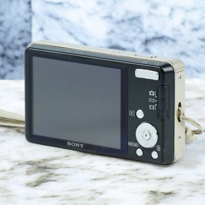 SONY Cyber-Shot DSC-W350 Gold Digital Camera 4x Zoom 14.1MP Japan