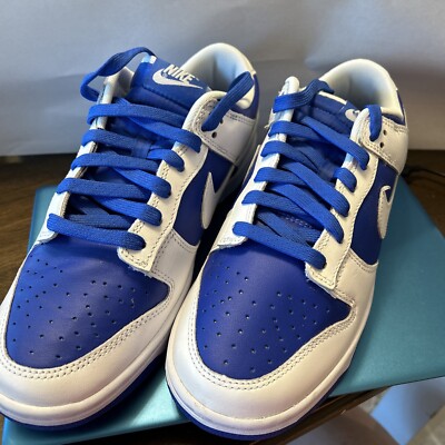 DD1391-401 Dunk Low Retro Racer Blue White Reverse Kentucky Royal