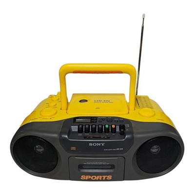 Sony CFD-970 Water Resistant Sports Boombox CD, Radio, Cassette