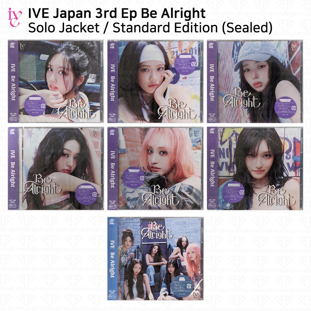 IVE Japan 3rd EP Be Alright Solo Jacket Edition / Standard Edition