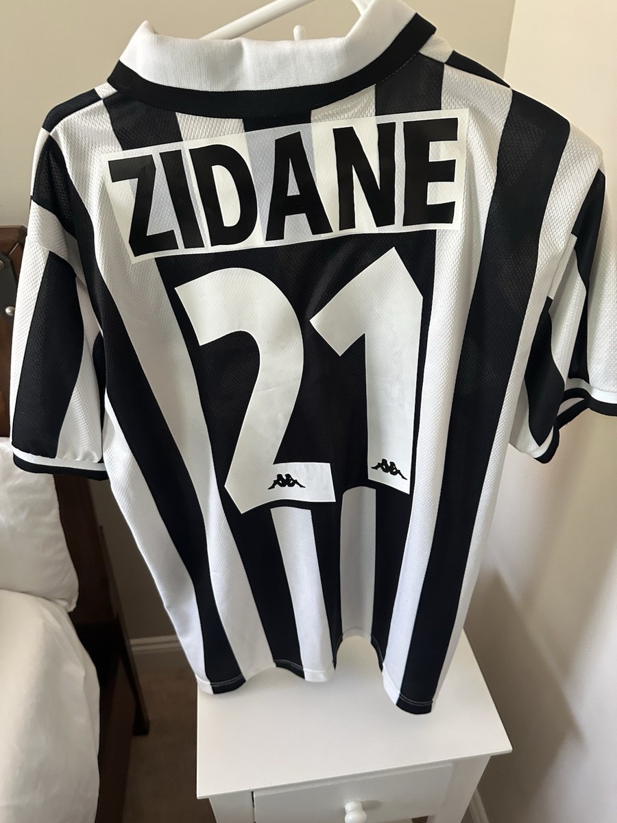 Juventus 95/96 Home Kit Size Large Zidane Used | eBay
