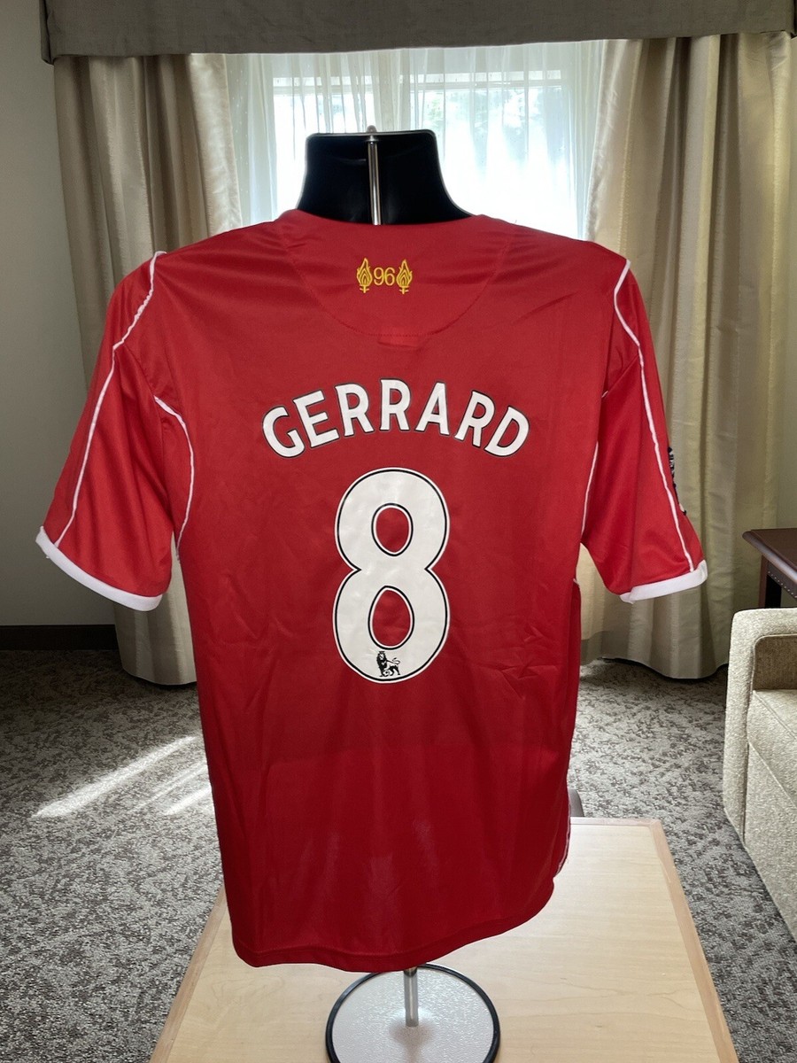 Liverpool Football Club Standard Chartered # 8 GERRARD XL Jersey