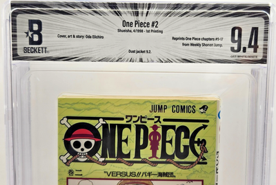 BGS 9.4 One Piece #1 Vol 2 First Japanese Print Graded Manga 1st