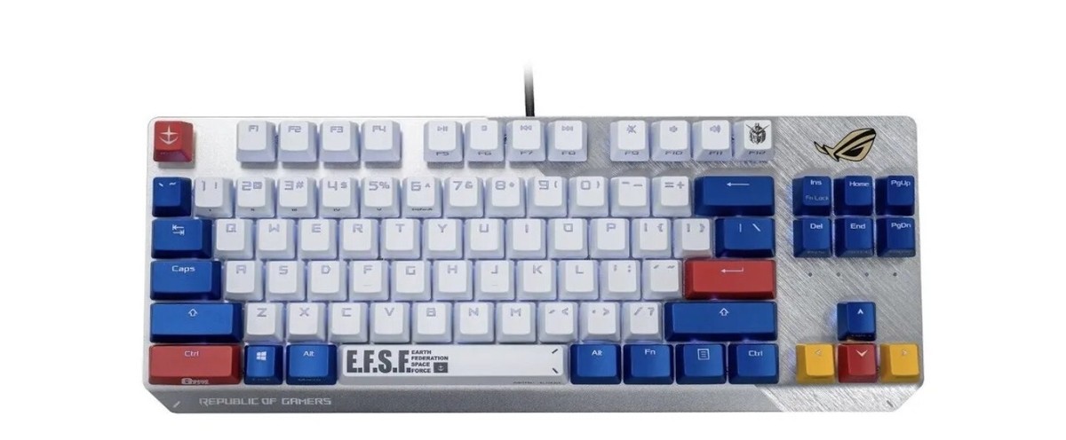 ASUS ROG Strix Scope TKL GUNDAM EDITION Gaming Keyboard RGB Blue