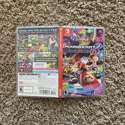 Empty Replacement Case ONLY! Mario Kart 8 Deluxe - Nintendo Switch