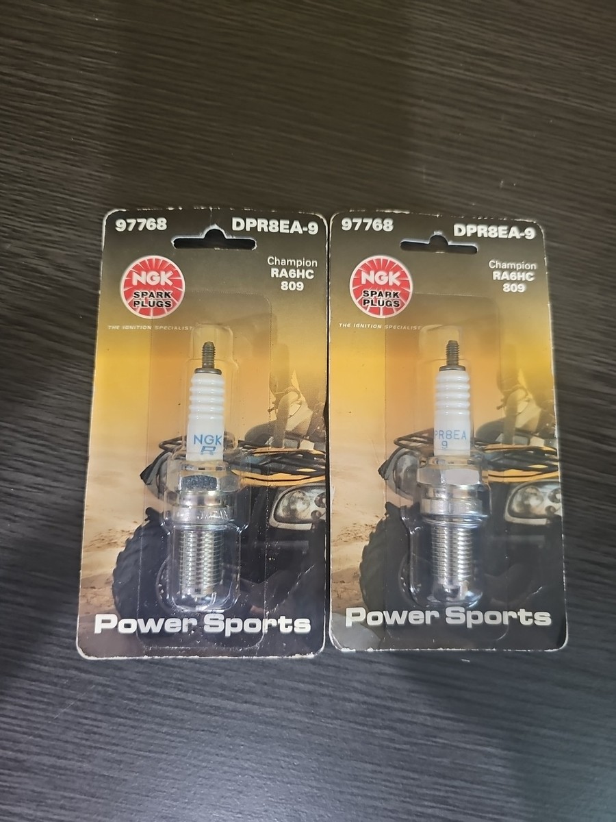 New lot of 2 NGK 97768 Spark Plug DPR8EA-9 Champion RA6HC 809 Free