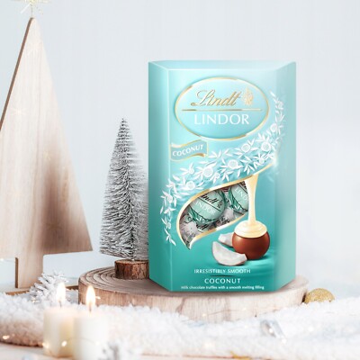 Lindt LINDOR Praliny Coconut Cocos Cornet Chocolate Candies 200g