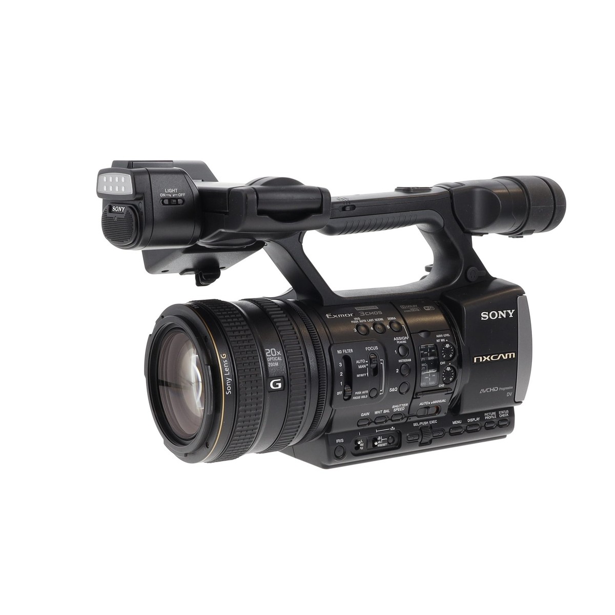 Sony HXR-NX3 NXCAM Full HD Professional Handheld Camcorder, With