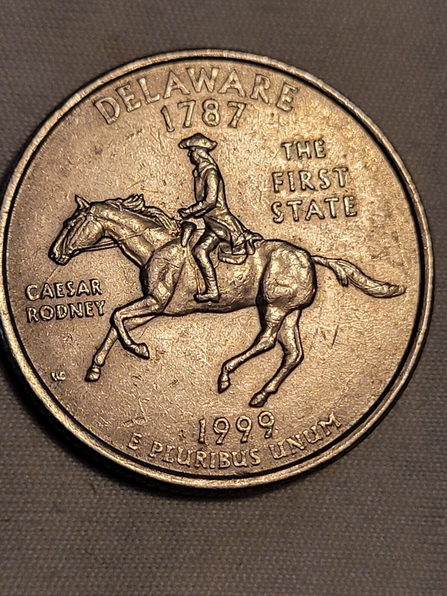 Spitting Horse 1999-P Delaware State Quarter Error | eBay