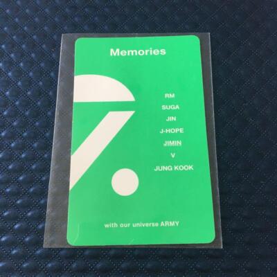 BTS Jimin Memories of 2020 limited Official Photo card in the Blu