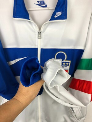 Vintage 90's Nike Italy Football Jacket Soccer Track Top National