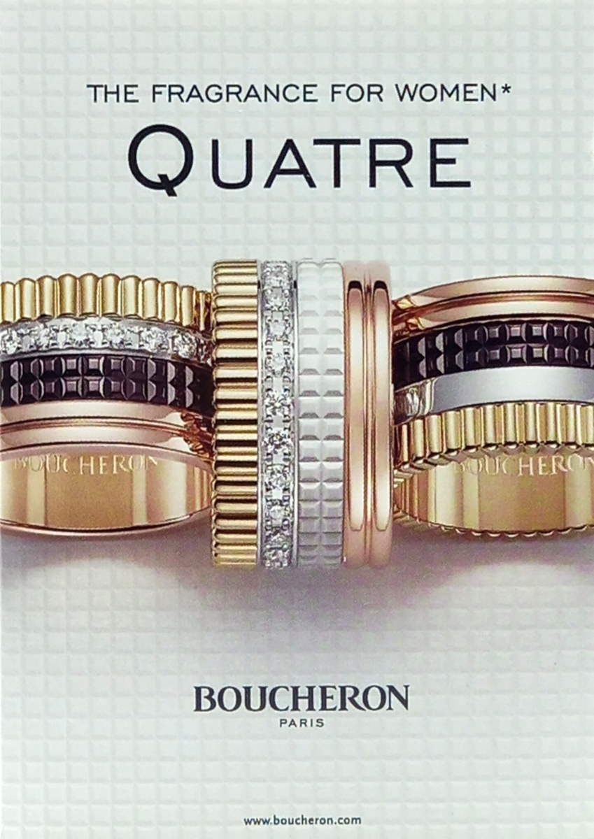 BOUCHERON QUATRE EAU DE PARFUM SPRAY FOR WOMEN 3.3 Oz / 100 ml