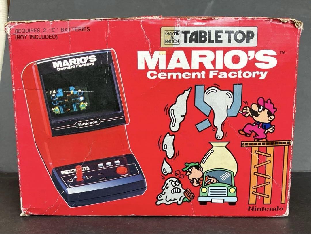 Nintendo Game & Watch Mario's Cement Factory CM-72 Tabletop 1983