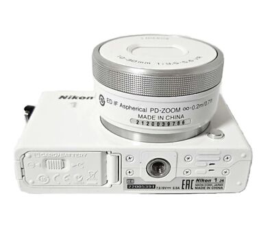 Nikon 1 J4 digital camera Kit W. 10-30 PD Zoom Lens White | eBay