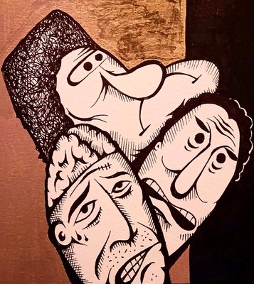 Original Art Barry McGee Tribute Rico1 SFxSF Oldschool Graffiti