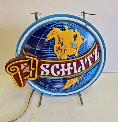 Vintage 1977 Jos Schlitz Brewing Advertising Schlitz World Globe