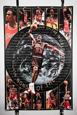 Vintage 1997 NBA Chicago Bulls Michael Jordan “8th Wonder Of The