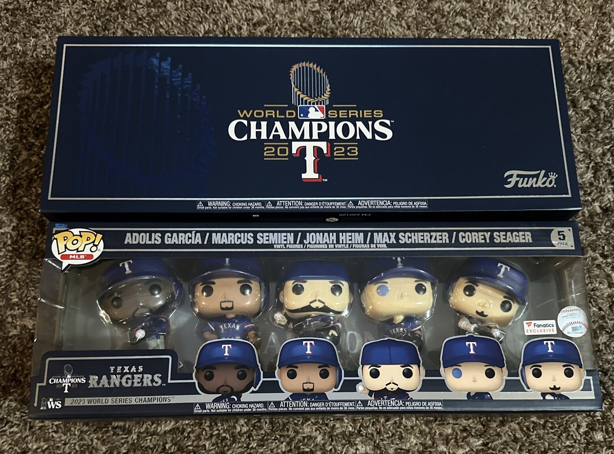 Funko POP! Texas Rangers MLB 2023 World Series Champions Fanatics