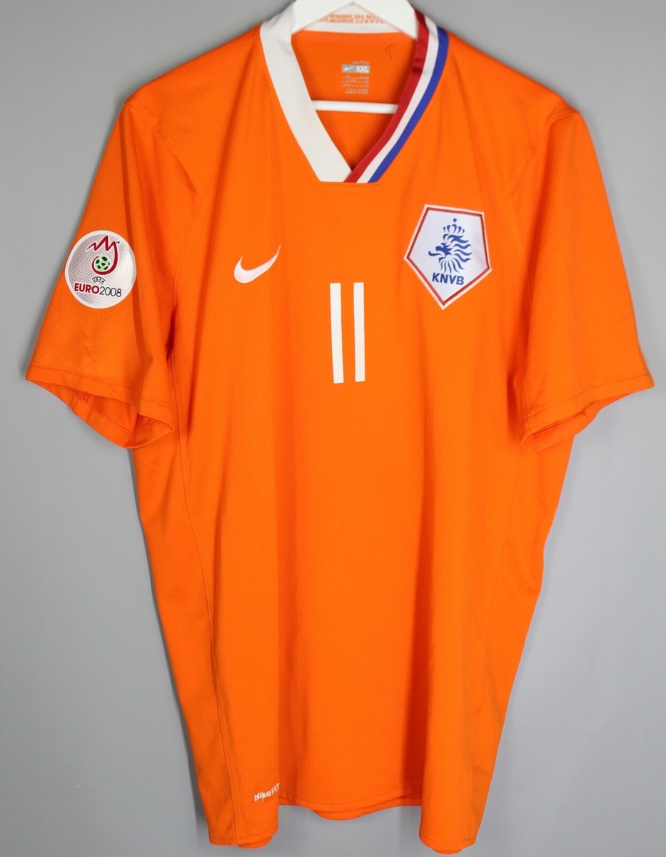 HOLLAND NETHERLAND NATIONAL TEAM 2008/2009 HOME SHIRT NIKE #11