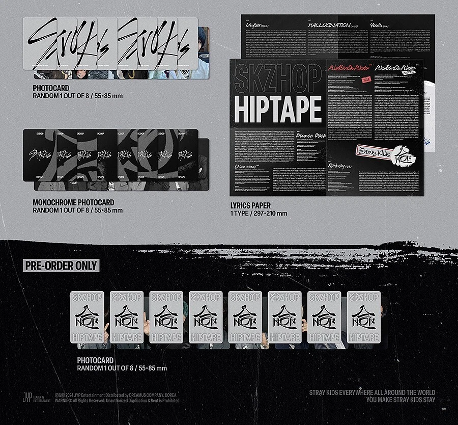STRAY KIDS SKZHOP HIPTAPE 合(HOP) Album ACCORDION Ver/CD+PhotoBook