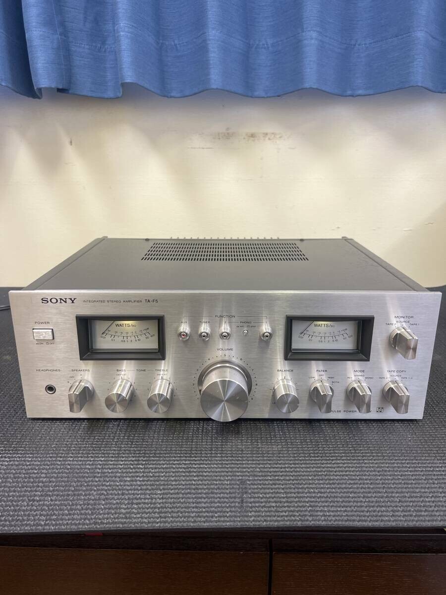 Sony TA-F5 Integrated Amplifier Vintage Silver 100V pre-main amp