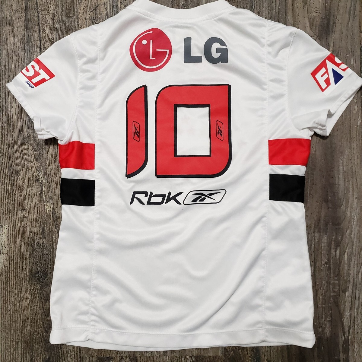 2006 Reebok Sao Paulo Home Soccer Jersey Danilo Kids M Brazil