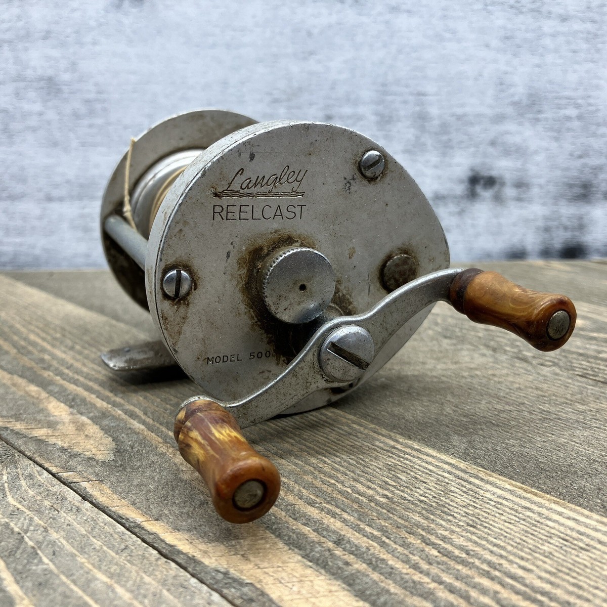 Vintage Fishing Reel Langley Reelcast Model 500 Level Wind | eBay
