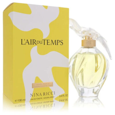 L'air Du Temps Perfume By Nina Ricci EDT Spray With Bird Cap 3.4oz