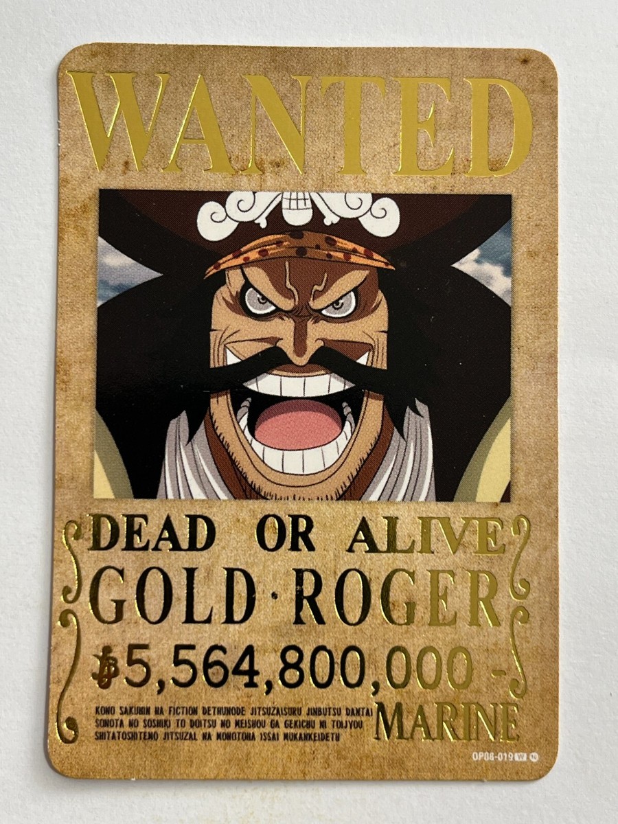 2024 ONE PIECE Card Game TCG #349 GOLD ROGER WANTED Peru Edition