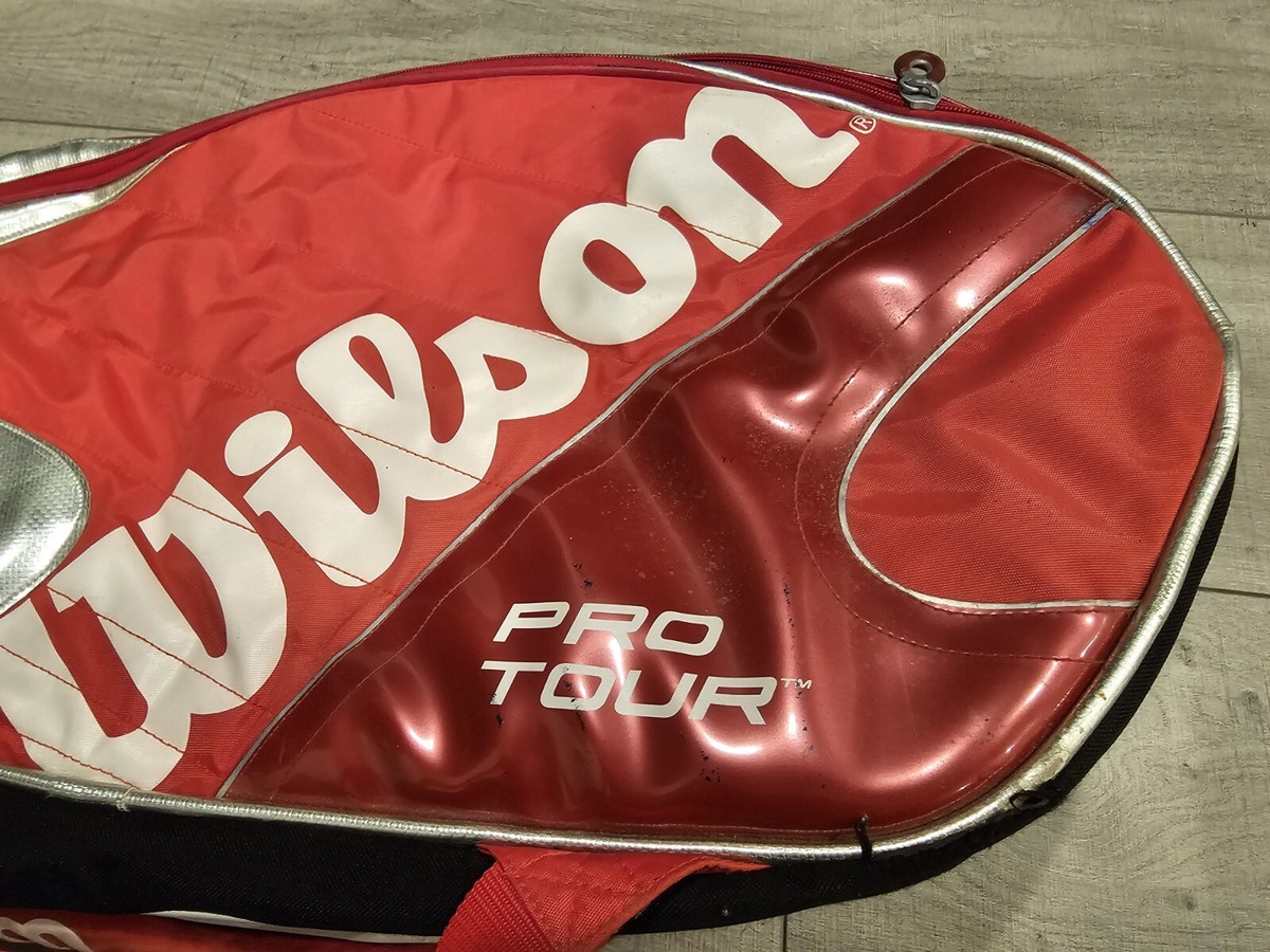 Wilson K Factor Tennis Racquet Bag - 12-pack Pro Tour Red/Silver