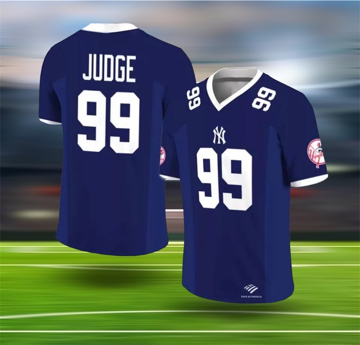 Aaron Judge Football Jersey New York Yankees #99 SGA 8/30/24 Size