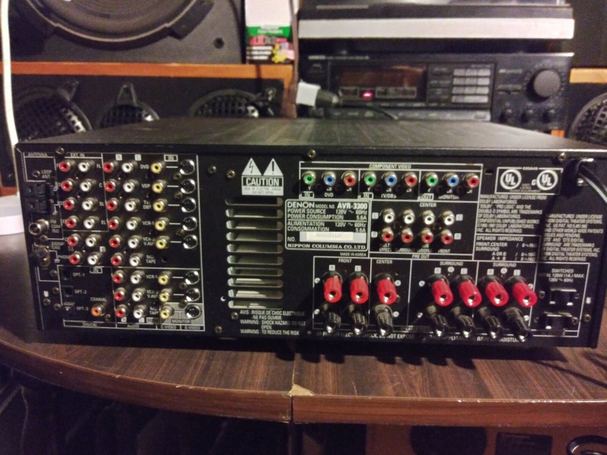 Denon AVR-3300 5.1 Channel Precision Audio Component AV Theatre