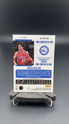 2024-25 Panini Mosaic Jared Mccain Rookie Season Ticket Auto