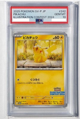 PSA 10 Pikachu Promo Illustration Contest 242/SV-P 2025 Pokemon