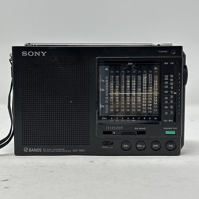 SONY ICF-7601 Multiband AM FM SW Analog Portable Receiver 12 Bands