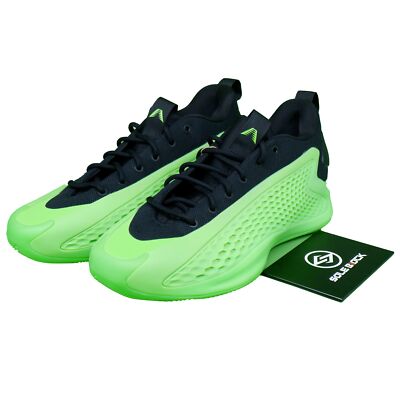Adidas AE 1 Low Anthony Edwards Lucid Lime Aurora Ink Men's Size