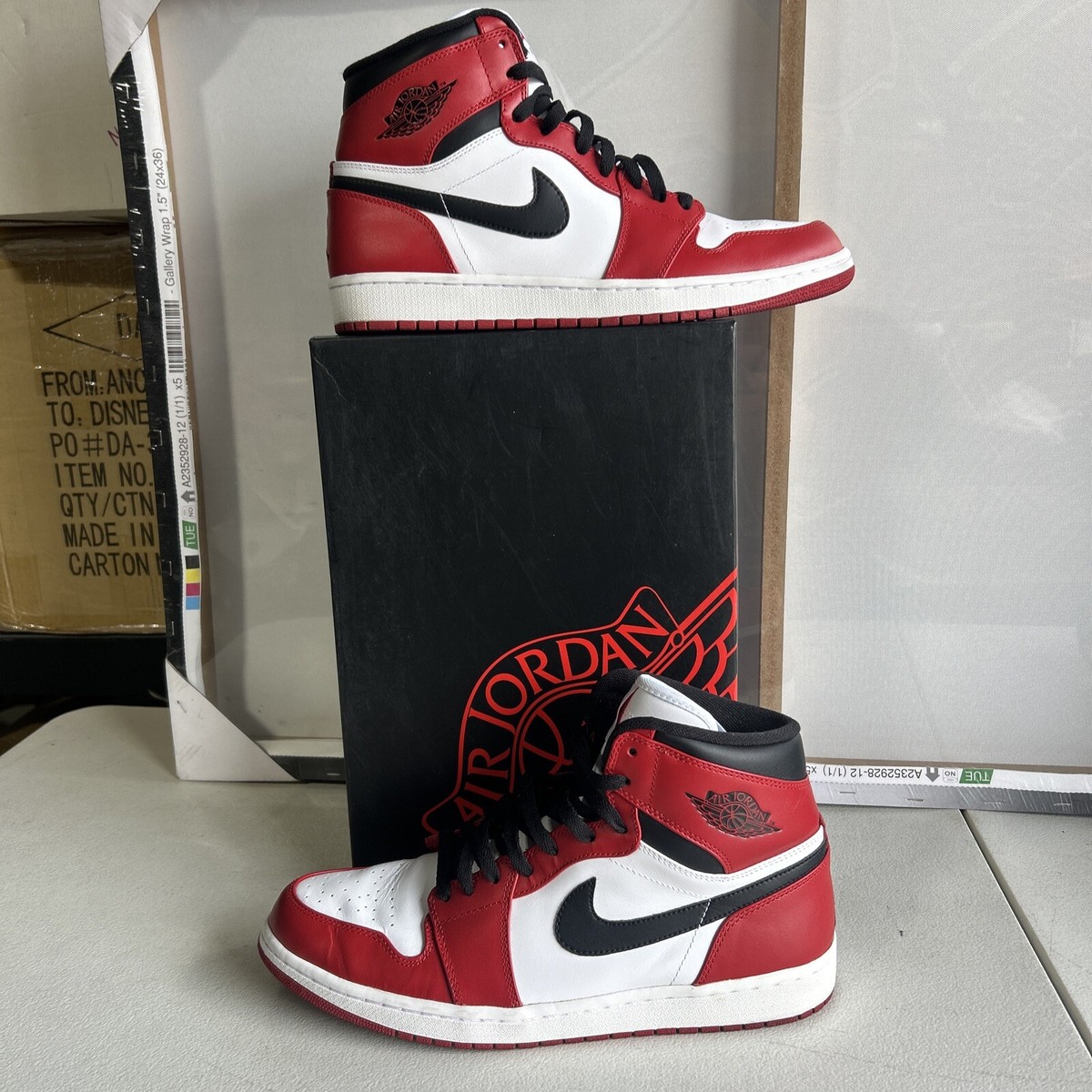 Nike AIR JORDAN 1 RETRO HIGH CHICAGO 2013 RELEASE 332550-163 SIZE
